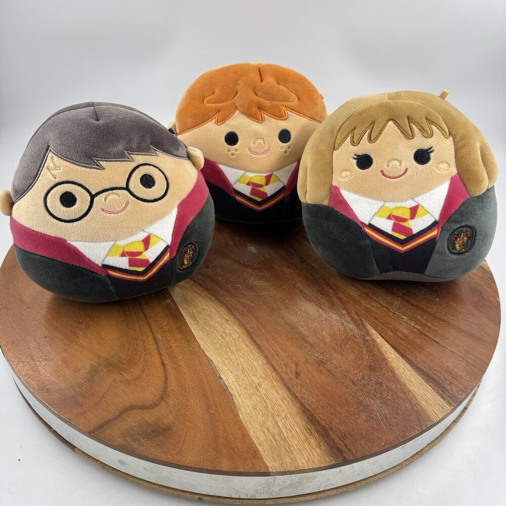 Squishmallows HARRY POTTER SET 3 Original Harry Ron Hermione Gryffindor Wizards